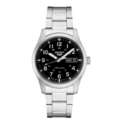 Seiko 5 Sports Superman SRPG27K1 Automatic 100M Black Dial Hardlex Crystal Glass Stainless Steel Men Watch